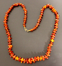 Schmuck - Halskette Bernstein - mehr als 90 Steine - 60er Jahre - 34,1g (#2675)