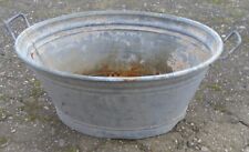 Alte Zinkwanne Badewanne Waschwanne Pflanzkübel Wanne Zink chic Top Pflanzschale