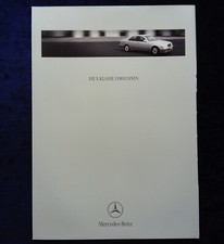Mercedes E-Klasse W210 Limousinen Prospekt E 200 CDI - E 430 12.1999