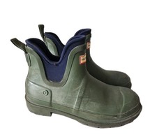 HUNTER Gummistiefel Stiefeleten Halbstiefel grün blau Gr 42  US 9 Chelsea Boots