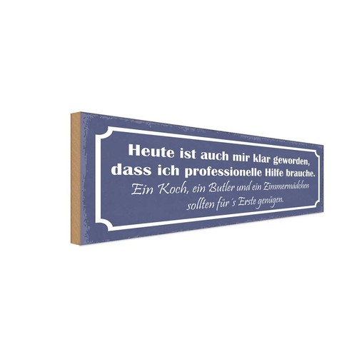 Holzschild 10x27 brauch - holzschild,