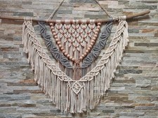 Makramee-Wandbehang XL in Skandinavische Stil Boho Treibholz