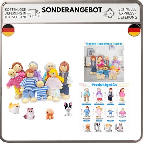 Puppenhaus puppen familie - puppenhaus,