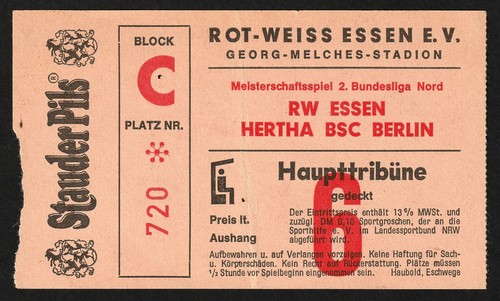 Ticket 1980 rot weiß - |, rot-weiß