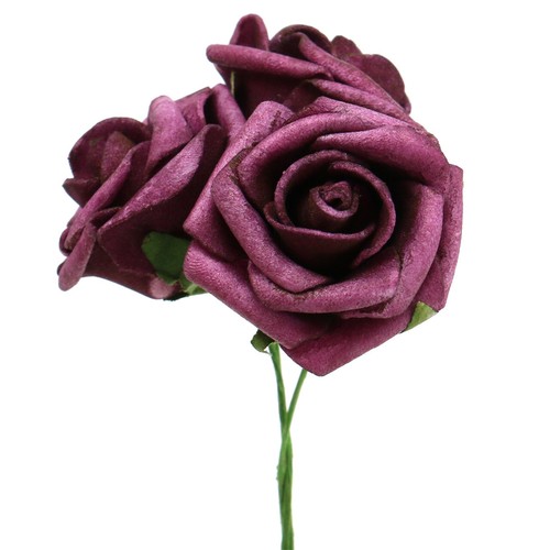 Foam rose ø3 5cm - foam-rose, 48