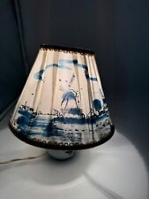 Alte Delfter Porzellan Lampe - 50er / 60er? - handbemalt - Rarität - Vintage