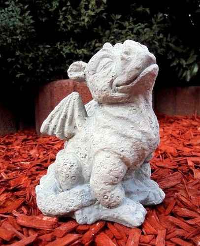 Gartenfigur süsser drache - gartenfigur,, "süsser