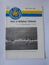 Programm Lok Leipzig - Heart of Midlothian Edinburgh UEFA Cup 76/77