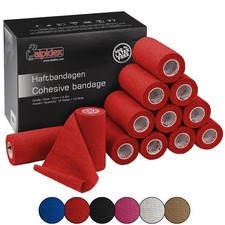  12 x Haftbandage 10cm x 4.5m Selbstklebende Fixierbinde Selbsthaftender Verband