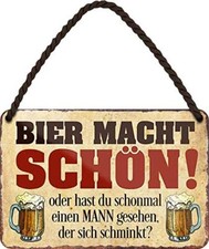 Blechschilder Bier lustiger