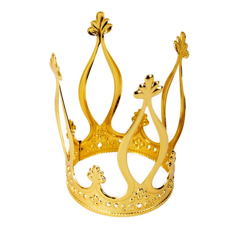 Krone gold elegant metallkrone - krone,