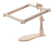 Elbesee vielseitiger Sitzständer/Gestell zur Aufnahme von Rahmen oder Reifen - braun Holz