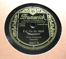 PETE JOHNSON K.C. On My Mind / Blues On The Downbeat BRUNSWICK ("617 (305)