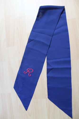 Schal krawatte schmal blau - krawatte,