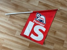 Alte PREMIER EIS Reklame Kiosk Fahne 72 cm / 54 x 32 cm Kunststoff von 1980-1990