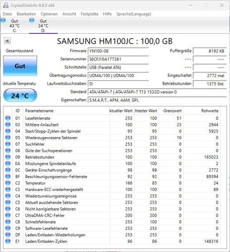 Samsung spinpoint m60 100gb - spinpoint,