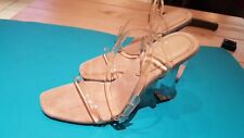 Sexy Riemchen-Sandalen/Heels  von ASOS,transparent,Gr.38,getragen,guter Zustand!
