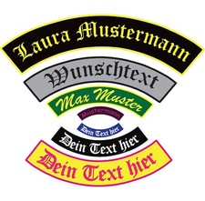 Namensschild Aufnäher Bogen