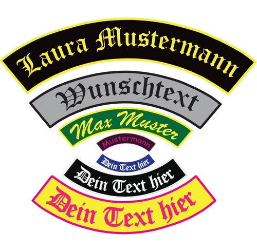 Namensschild aufnäher bogen - aufnäher,