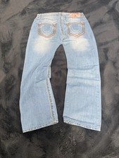 True Religion Vintage Herren Straight Jeans 34 Billy big t