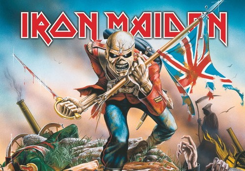 Iron maiden flagge fahne the - maiden,