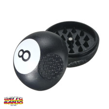 8 Kugel Kräuterschleifer Brecher Zerkleinerer schwarz Poolkugel 50 mm - KOSTENLOSER VERSAND