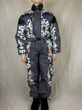 Vintage Skioverall Mit Blumen