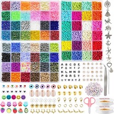 Perlen Set 4mm Glas Rocaille