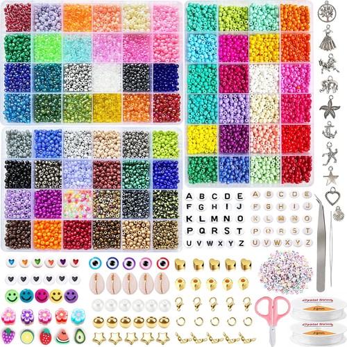 Perlen set 4mm glas - perlen,