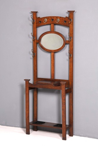 Jugendstil garderobe eiche - jugendstil,