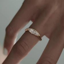 14K Gelbgold Diamantring IGI