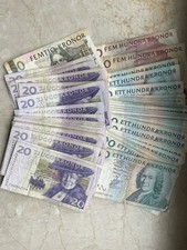 Schwedische Kronen 4600 Kronen banknoten Urlaubsgeld Reisegeld 