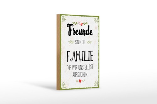 Holzschild freunde sind - holzschild,