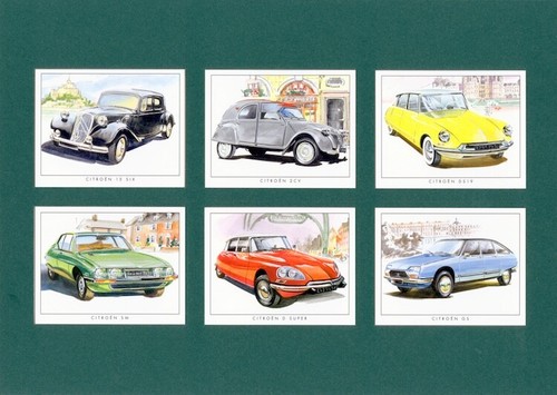 Citroen sammlerkarten set - -,