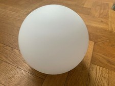 Lampenschirm Glaskugel 17 cm Glasschirm Ersatzglas opal weiss matt Öffnung 8 cm