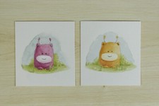 Aquarell Malerei, Tiere