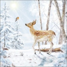 3 lose Servietten ~ Reh trifft