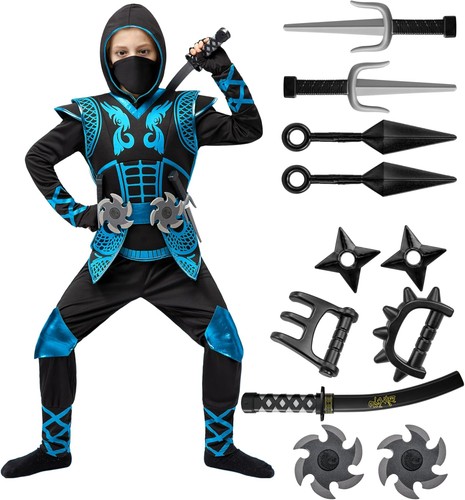 Blaues ninja kostümset für - ninja-kostümset,