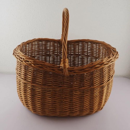 Vintage weidenkorb henkelkorb - vintage,