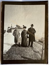 orig. Foto Rigi Kulm Schweiz Weggis Luzern 1913 Bergsteiger Familie