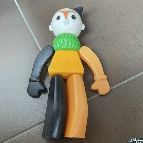 Vintage clown plastikfigur - vintage,