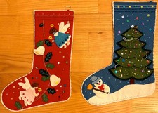 Weihnachtsdeko_Weihnachtssocken_Nikolaussocken_Deko_befüllbar_rot_blau_Filz_TOP