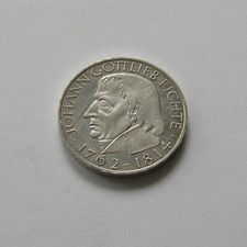 BRD: 5 DM 1964  "JOHANN GOTTLIEB FICHTE", J. 393, vorzüglich/prägefrisch, VI.