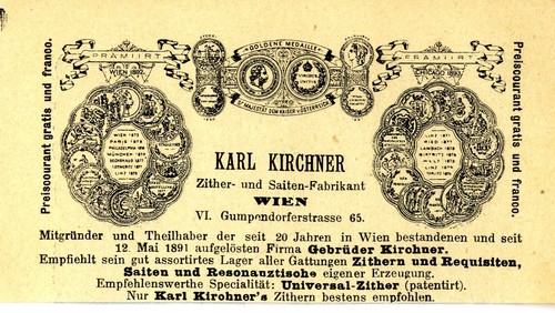 Zither saiten fabrikant - zither-u.saiten-fabrikant, karl