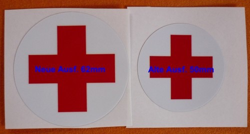 Aufkleber rotes kreuz - aufkleber,