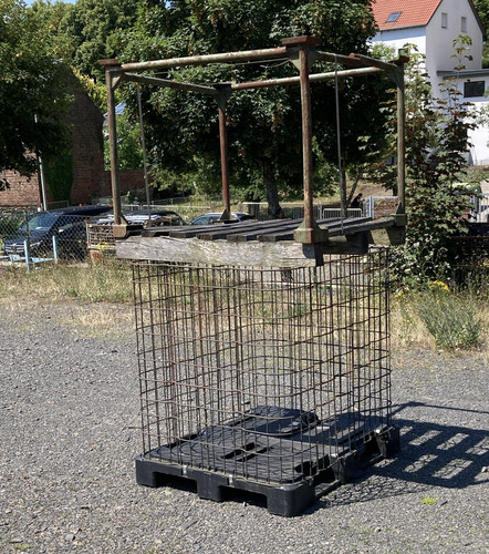 Metall gitterbox auf - metall,
