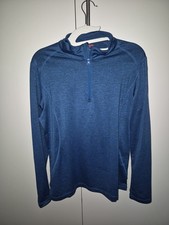 Vittorio Rossi Langarm Sportshirt Laufshirt Trainingsshirt Sweatshirt Blau Gr. L