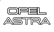 OPEL ASTRA • Aufkleber • Typenschild • Sticker • Folienschriftzug • Outline o21