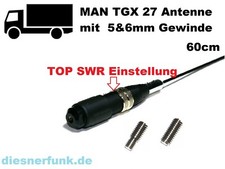 CB Funk Antenne SIRIO MAN TGX 27 Strahler für LKW MAN TGX mit Innengewindefuß