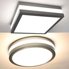 Deckenleuchte 2x E27 Edelstahl